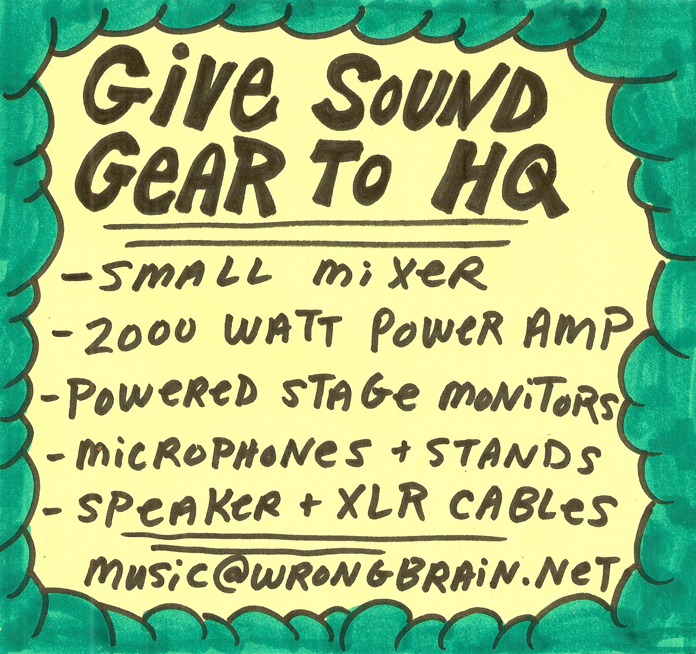 sound gear needed
